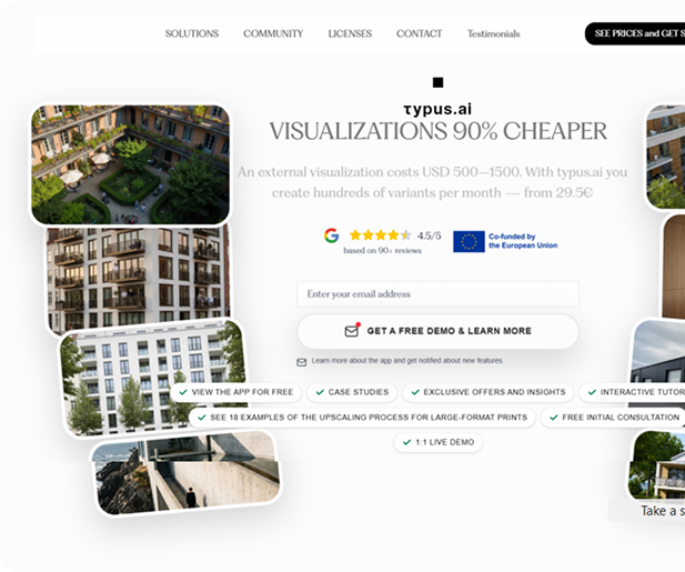 Typus AI – AI-Powered Architectural Visualization — Generative AI